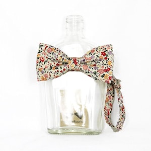 Molly Pink Red Floral Men's Bow Tie image 1