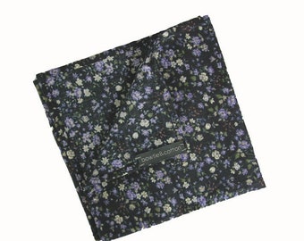 Pip 04 - Purple Floral Pocket Square