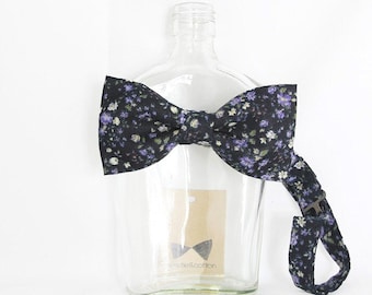 Pip 04 - Purple Floral Men's Bow Tie