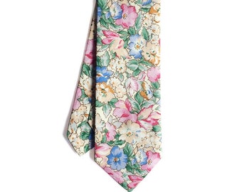 Kelly - Floral Men's Tie, Skinny Tie