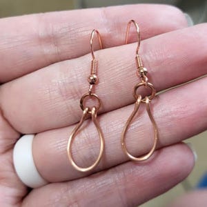 Copper Dangle Earrings
