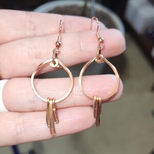 Copper Dangle Earrings