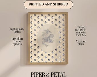 Antique Floral Art Print: Vintage Botanical Wall Decor