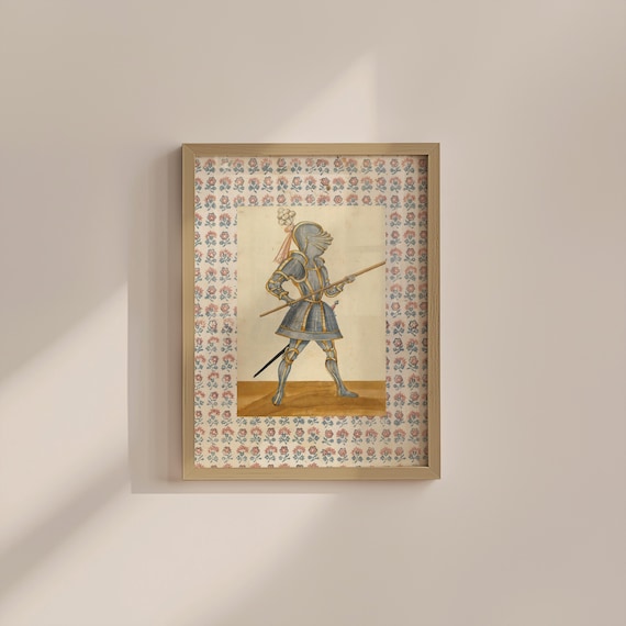 Knight Wall Art: Cottagecore Vintage Armor - Digital Download