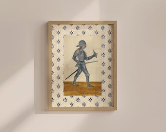 Knight Print: Vintage Boys Nursery Art (Instant Download)