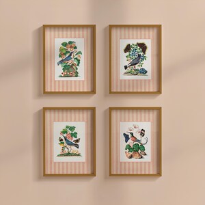 Vintage-inspired trendy art print featuring retro colors and nostalgic design, perfect for eclectic home decor or gallery wall styling