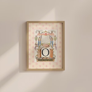 Impresión inicial vintage, póster del alfabeto de una sola letra, póster O, decoración tipográfica ecléctica para el hogar, decoración de la habitación de la guardería, descarga digital