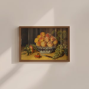 Oranges Art Print, Breakfast Art, Apartment Wall Art, Kitchen Decor, Vintage Art, Still Life, Trendy French, Wall Decor, Kitchen Art