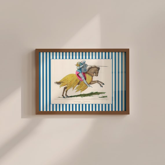 Vintage Knight Wall Art, Digital Download (Nursery and Boys’ Room)