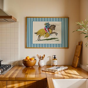 Knight Print, INSTANT Digital Wall Art, Trendy Decor, Medieval illustration, Living Room Art, Cottage, Nursery, Vintage Boys Art, Boys Decor