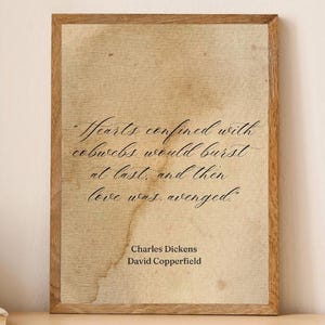 Charles Dickens Quote Print: David Copperfield Wall Art (Digital Download)