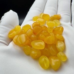 Natural Baltic Butterscotch Amber Beads: Polished DIY Jewelry Making