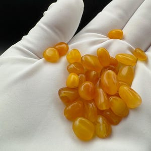 Natural Butterscotch Baltic Amber Beads: Polished DIY Jewelry Making