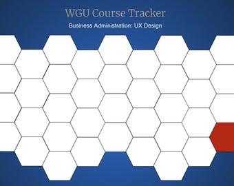 WGU UX Design Course Tracker