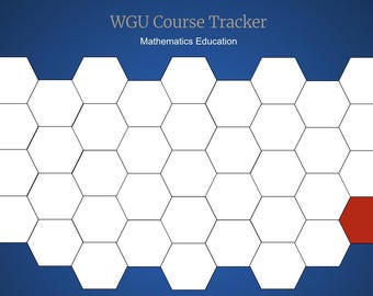 WGU Mathematics Education Course Tracker