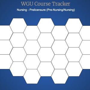 WGU Nursing Prelicense (Pre-Nursing/Pflege) Kurs-Tracker