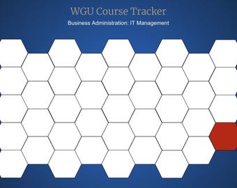 WGU IT Management Course Tracker