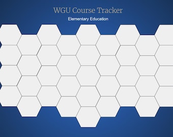 WGU Elementary Education Course Tracker