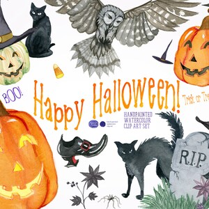 Happy Halloween, Halloween Clipart, Halloween Decor, Halloween Art, Pumpkin Clipart, Spooky Clipart, Fall Clipart