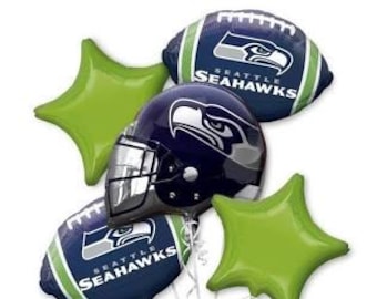 Seattle seahawks balloon bouquet