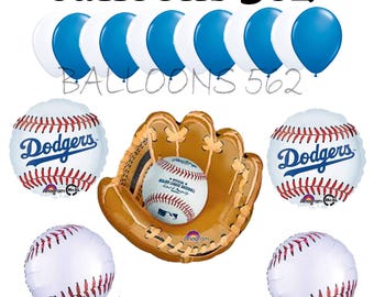 Los Angeles dodgers baseball  balloon bouquet