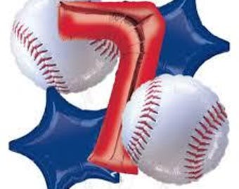 baseball  balloon bouquet