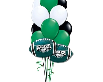 Philadelphia Eagles balloon bouquet 12 piece