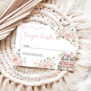 Luierloterijkaart | Een nieuw hoofdstuk begint Babyshower | Canvassjabloon | Luierloterij-spelkaarten #bs101