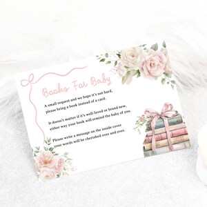 Libri per biglietti per bambini / Un nuovo capitolo inizia Baby Shower / Modello Canva #bs101