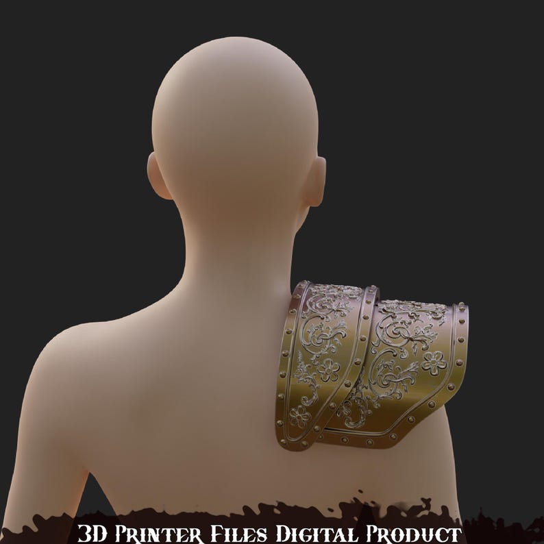Pattern On Rumi Shoulder Rumi Cosplay Armor 3D Printer Files DIGITAL Product - Etsy