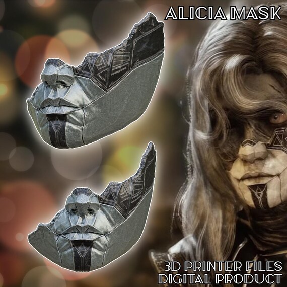 Alicia Mask Clair Obscur Expedition 33 3D Printer Files Digital