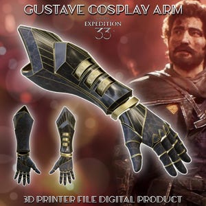 Gustave Prosthesis Wearable Cosplay Arm Clair Obscur: Expedition 33 3D Printer Files Digital Product