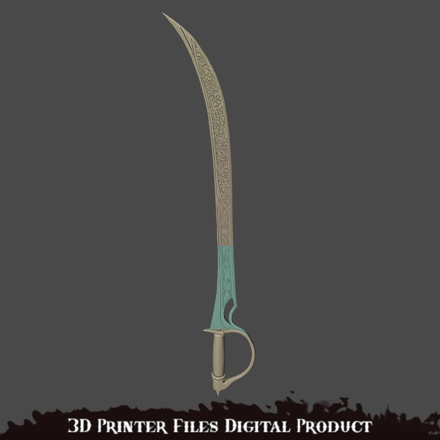 ファンタジーシミターコスプレ小道具バルダーズゲート3 3Dプリンター
