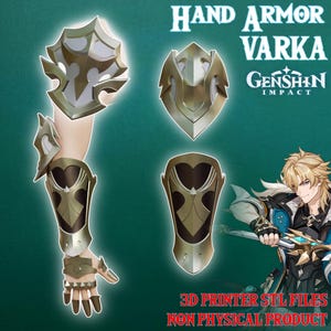 Varka Cosplay Hand Armor Outfit Genshin Impact 3D Printer Files DIGITAL Product