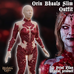 Orin&#39;s Bhaals Outfit Baldurs Gate 3 3D Printer Files Digital Product