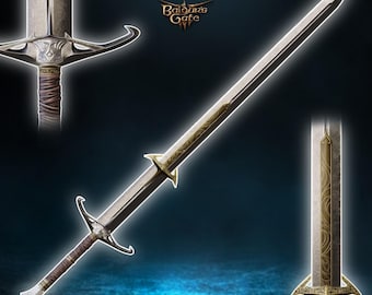 Fantasy Nightsong Sword of Justice Baldurs Gate 3 3D Printer Files Digital Product