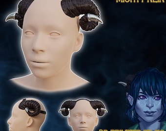 Fantasy horns inspired by Jester Lavorre (Digital 3D Printer Files)