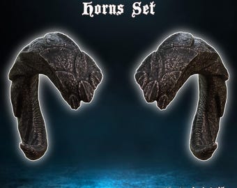 Escamas de dragón de fantasía Tiefling Cuernos de cosplay Baldurs Gate 3 Archivos de impresora 3D Producto digital