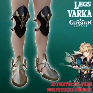 Varka Cosplay legs Armor Outfit Genshin Impact 3D Printer Files DIGITAL Product