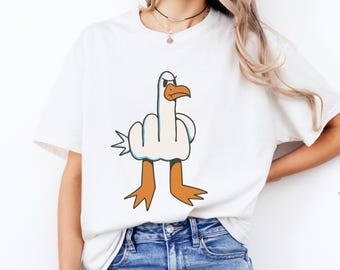 Sassy Seagull T-Shirt (Cotton), S–2XL: different colors