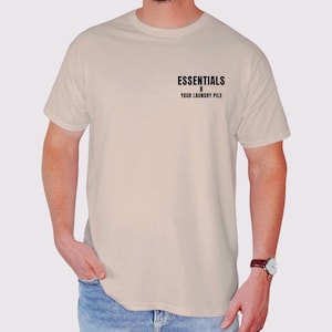 Streetwear T-Shirt, Minimalist Essentials Parody, Gift for Hypebeasts & Fashion Fans, Satire Statement Shirt, Crewneck