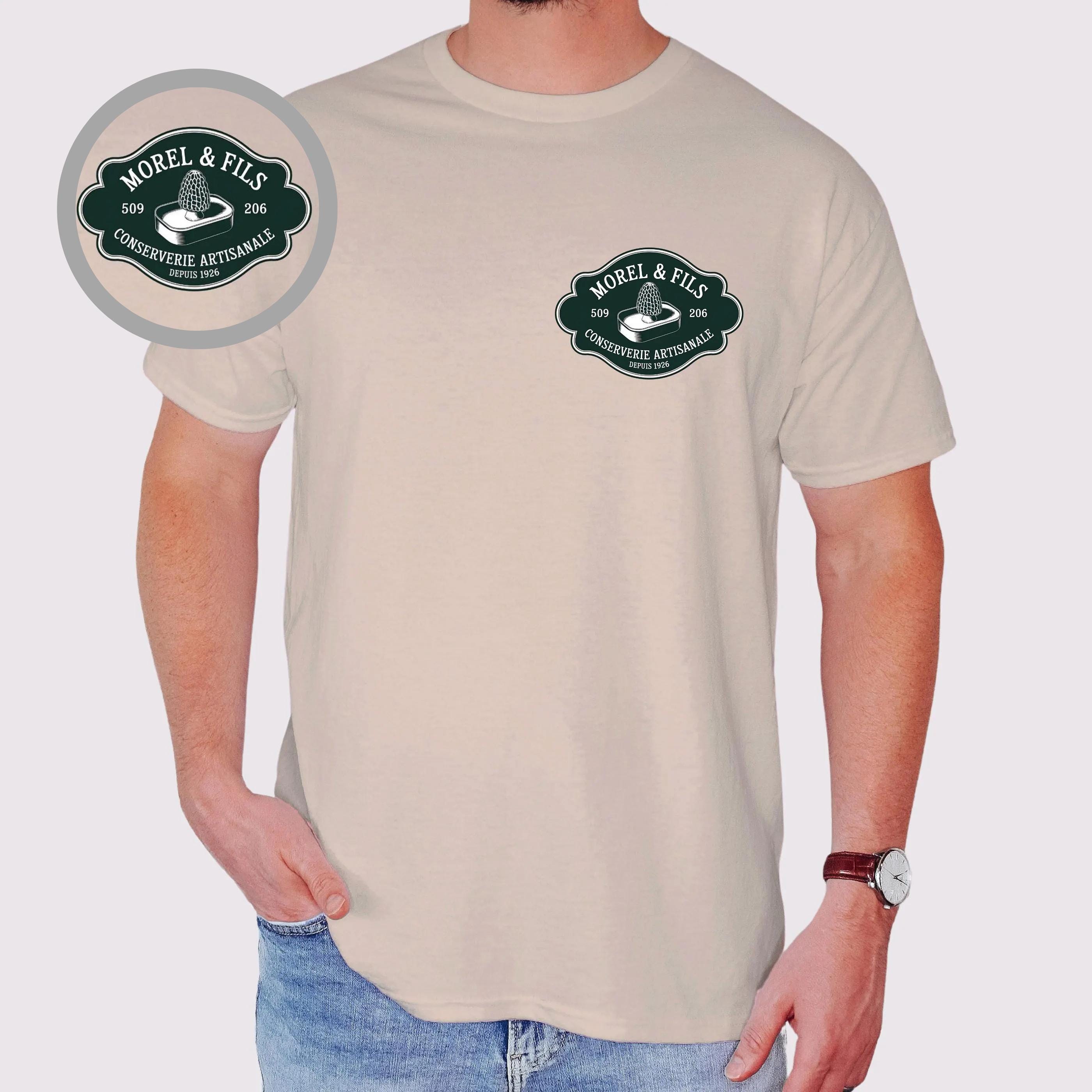 トップス dinoworks Paris's foodie Vintage Foodie T-shirt, French Inspired, S-2XL: Different Colors