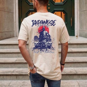 Samurai JDM T-Shirt Rückendruck, Japan Tuning Sportwagen Design, Unisex Streetwear, S-2XL: verschiedene Farben