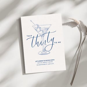 Cartão de Aniversário Editável | Modelo Canva | Cartão de Feliz Aniversário para Ela para Imprimir | Talk Thirty To Me