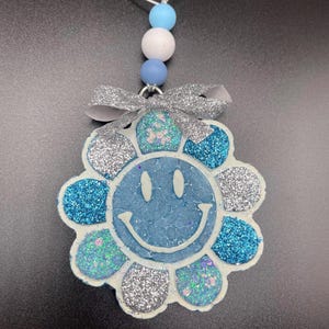 Smiley Face Flower Car Freshie || Smiley Face Air Freshner