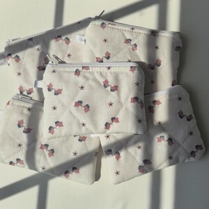 Mini clutch wallet / quilted zipper pouch / keychain bag variety / cosmetic lipstick wallet pouch / small card holder / cosmetic pouch /