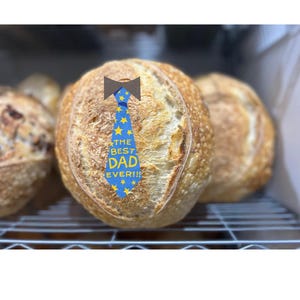 DAD TIE Wafer Paper- Includes 1 edible image - Sourdough edible image-  happy Father’s Day edible image