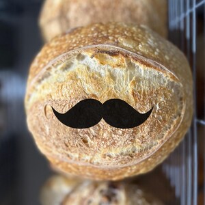 MUSTASHE Edible Wafer Paper- Includes 1 edible image - Sourdough edible image-  happy Father’s Day edible image