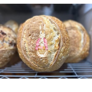 Easter bunny Wafer Paper- Includes 1 edible image - Sourdough edible image-  happy Easter