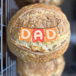 DAD Edible Wafer Paper- Includes 1 edible image - Sourdough edible image-  happy Father’s Day edible image